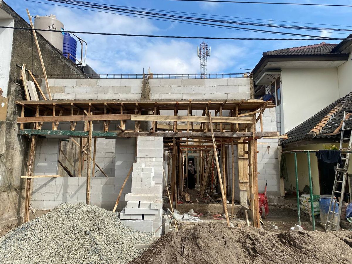 Proyek Ligar — konstruksi dengan bata ringan